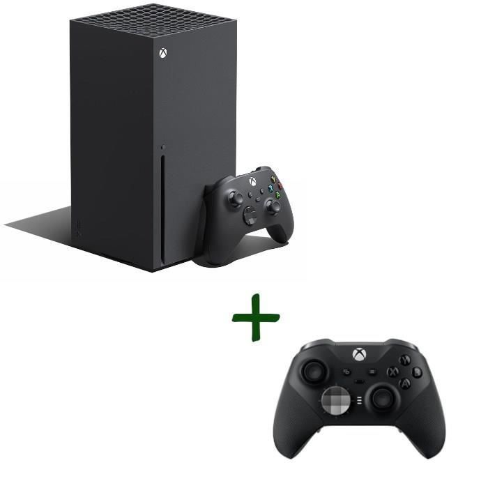 Paquete Xbox: Consola Xbox Series X - 1TB + Mando inalámbrico Xbox Elite Series 2 - Negro