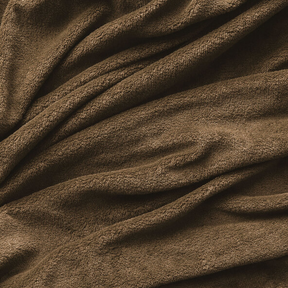 Pătură pufoasă din fleece, 150 x 200 cm, gri taupe