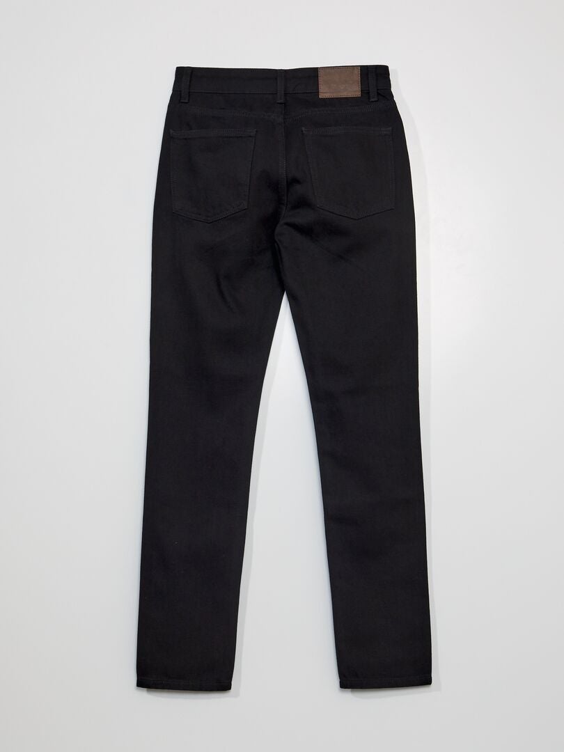 Calça jeans reta - tamanho 34 - preta