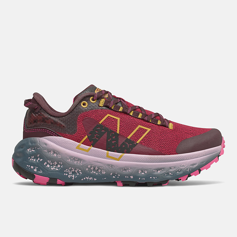 Fresh Foam X More Trail v2 para mulheres – Azul-marinho com detalhes dourados