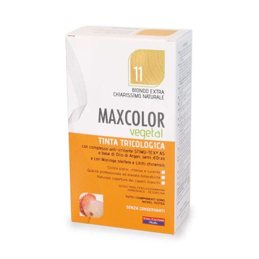 BELANGRIJKE KENMERKEN Haarkleur Max Color Vegetal 11 Extra licht natuurlijk blond 140 ml