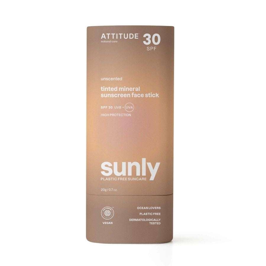 Attitude Sun Sun SUNLY obarvana mineralna krema za sončenje v stiku za obraz ZF 30 - 20 g