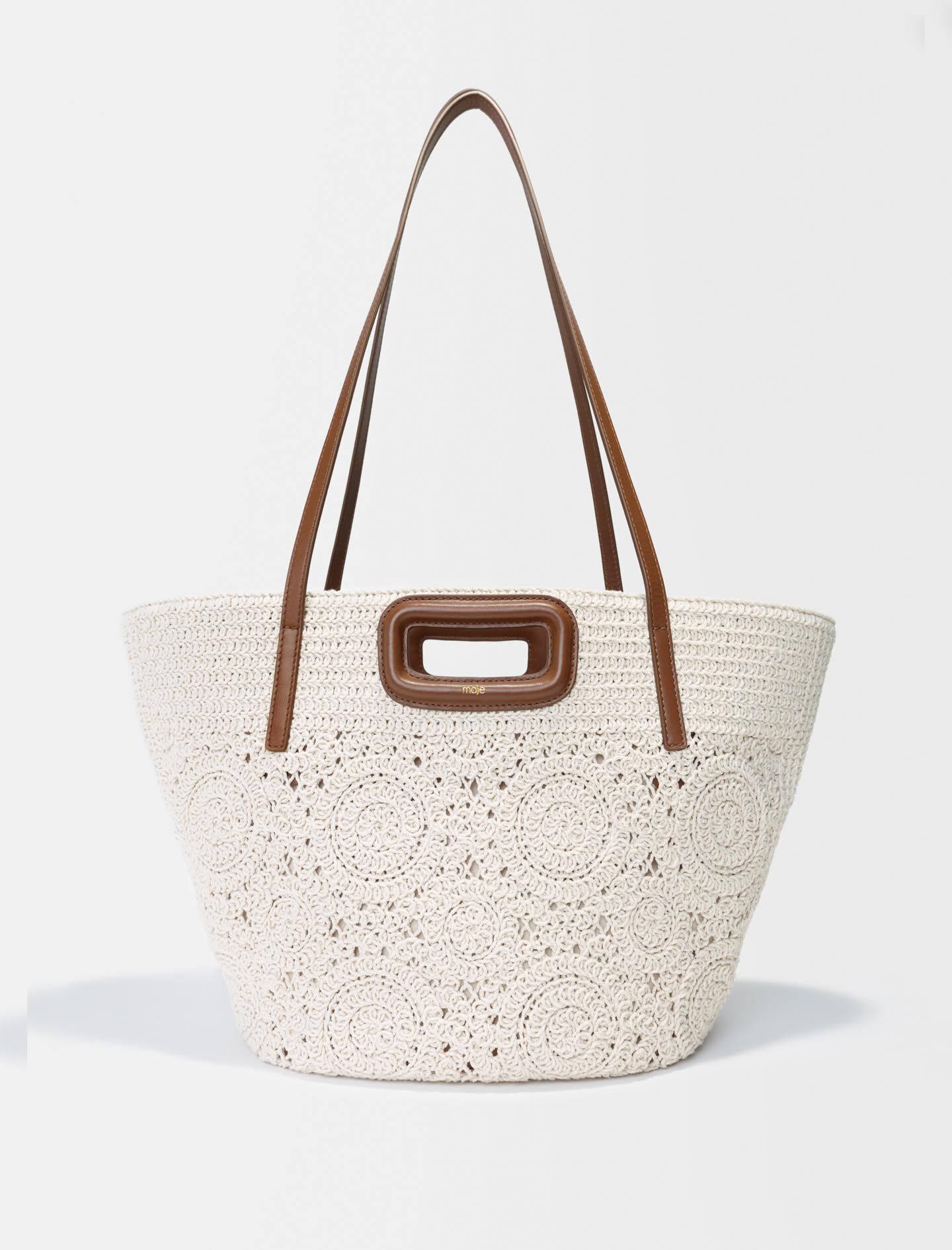 Macramé mand - Tabak