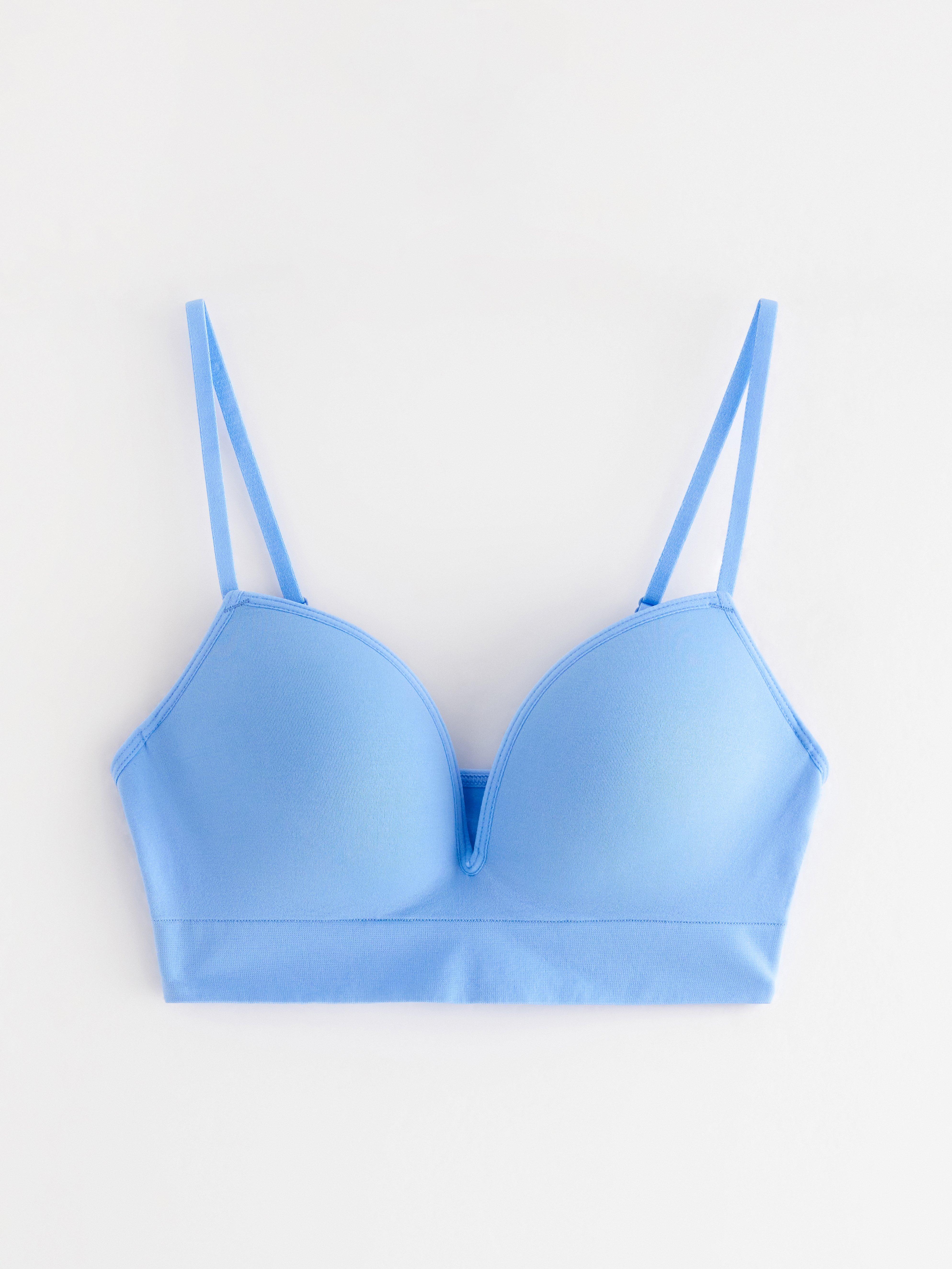 Push up sin costuras - azul claro