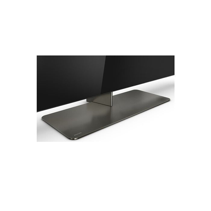 Televisore OLED Philips 65OLED849 da 164 cm con risoluzione 4K UHD, Ambilight, Google TV (2024) e finitura in metallo satinato.