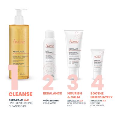 Avène Xeracalm AD Renseolje for tørr, atopisk og kløende hud 400 ml