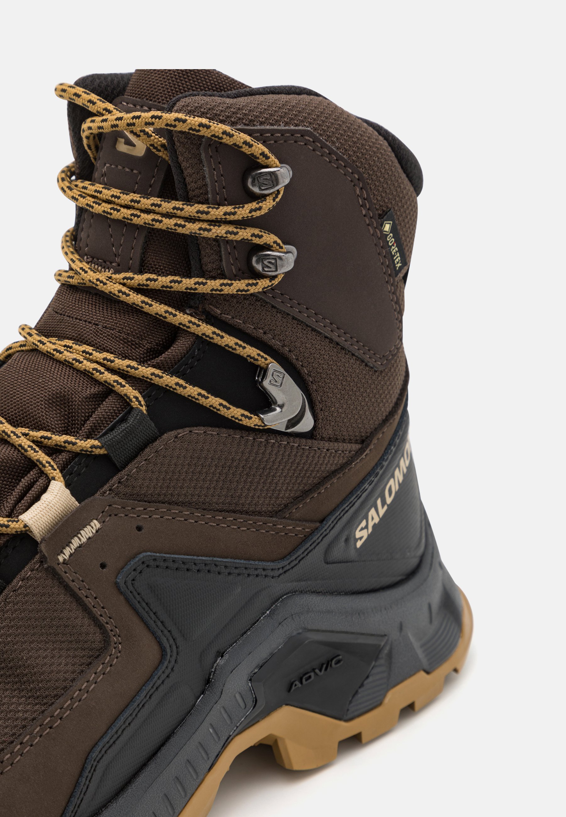 Salomon QUEST ELEMENT GORE TEX - Wandelschoenen - delicioso/zwart/mat goud