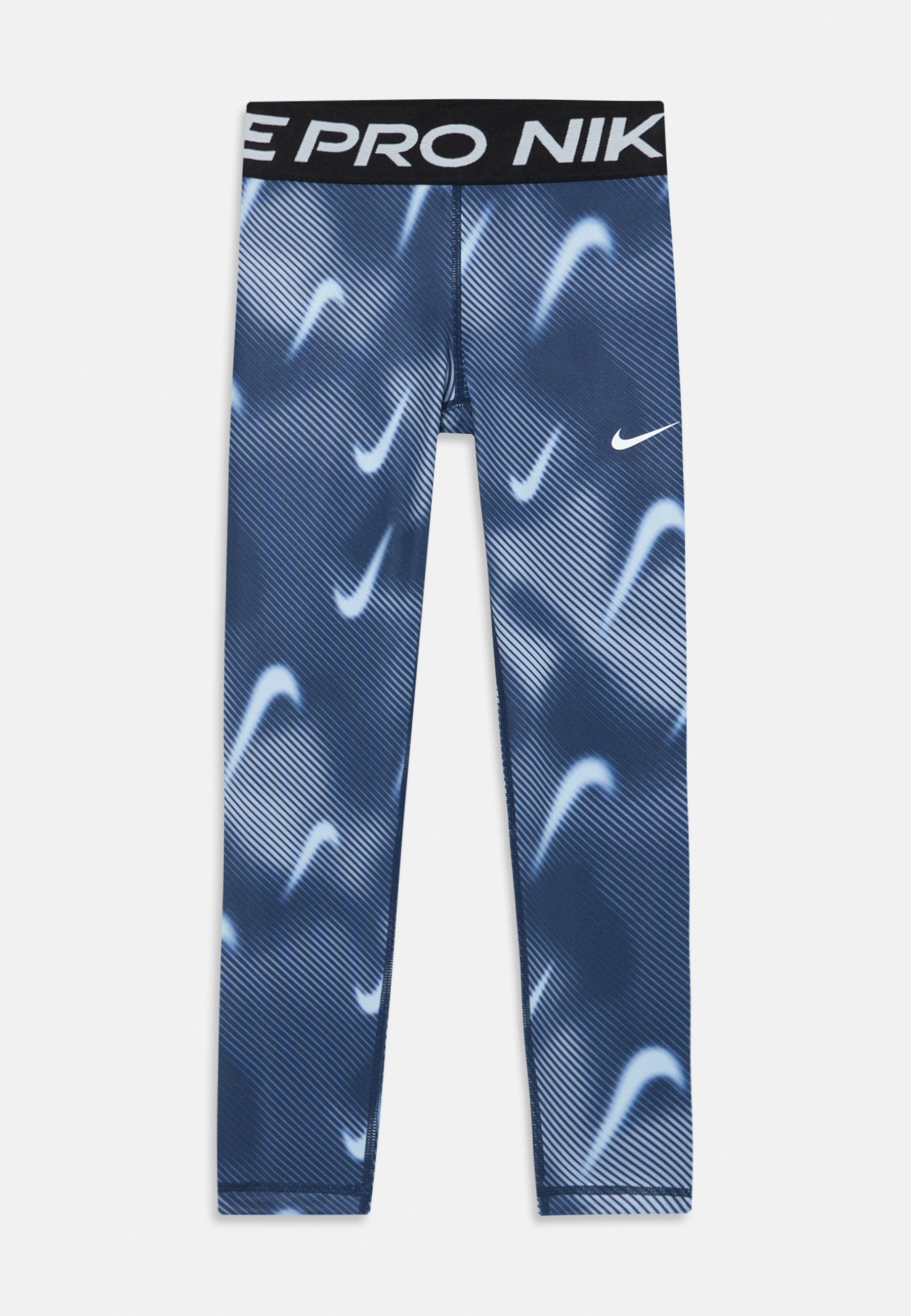 Nike Performance UNISEX - Leggings - middernachtblauw/wit
