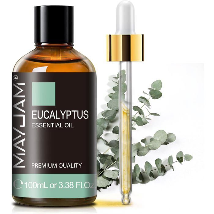 Huiles Essentielles Eucalyptus 100ml, Huile D'Eucalyptus 100% Pure, IdéAl Pour L'AromathéRapie Aroma Diffuseur Huile Parfumée