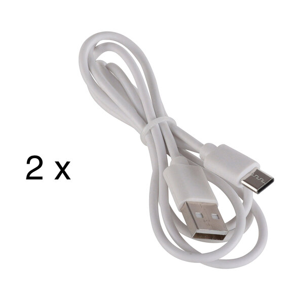 Lampă de masă reîncărcabilă Cremini LED, set de 2, albă