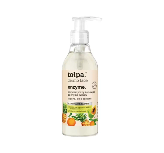 Tołpa Dermo Face Enzyme enzymatyczny żel-olejek do mycia twarzy 195ml