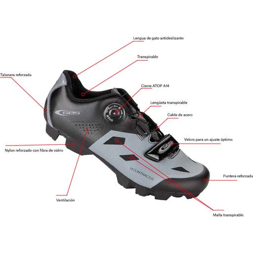  Mountracer Ges Mtb cipele sive/crne, veličina T/41