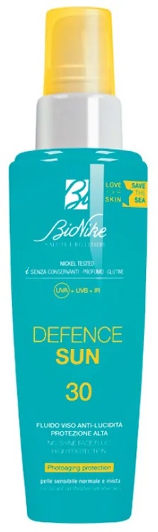 BIONIKE Bionike Defence Sun Fluid tegen een glanzende huid SPF 30 met hoge bescherming 50 ml Gezichtsbescherming voor de gecombineerde huid