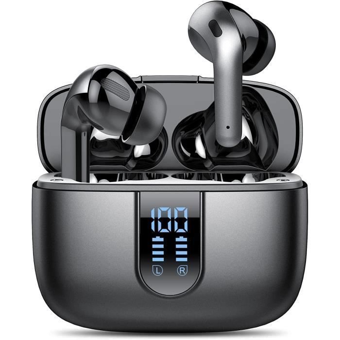 Bluetooth Earphones with 40H Battery Life, 3D HiFi Stereo Sound, Touch Control, IPX7 Waterproof, Wireless Earbuds with USB-C Charging