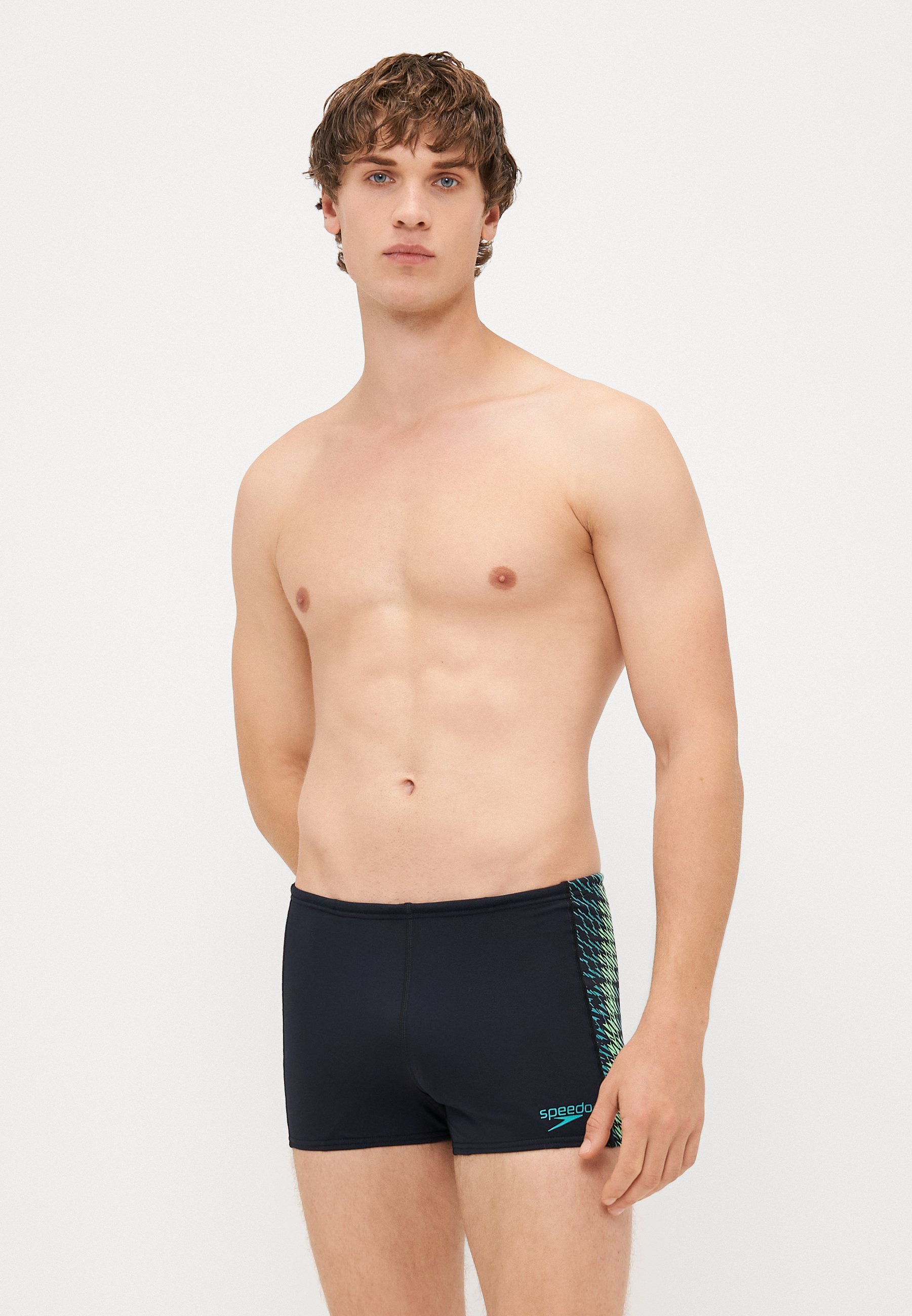 Speedo END TECH PANEL AQUASHORT - Maillot de bain - noir/turquoise gemme