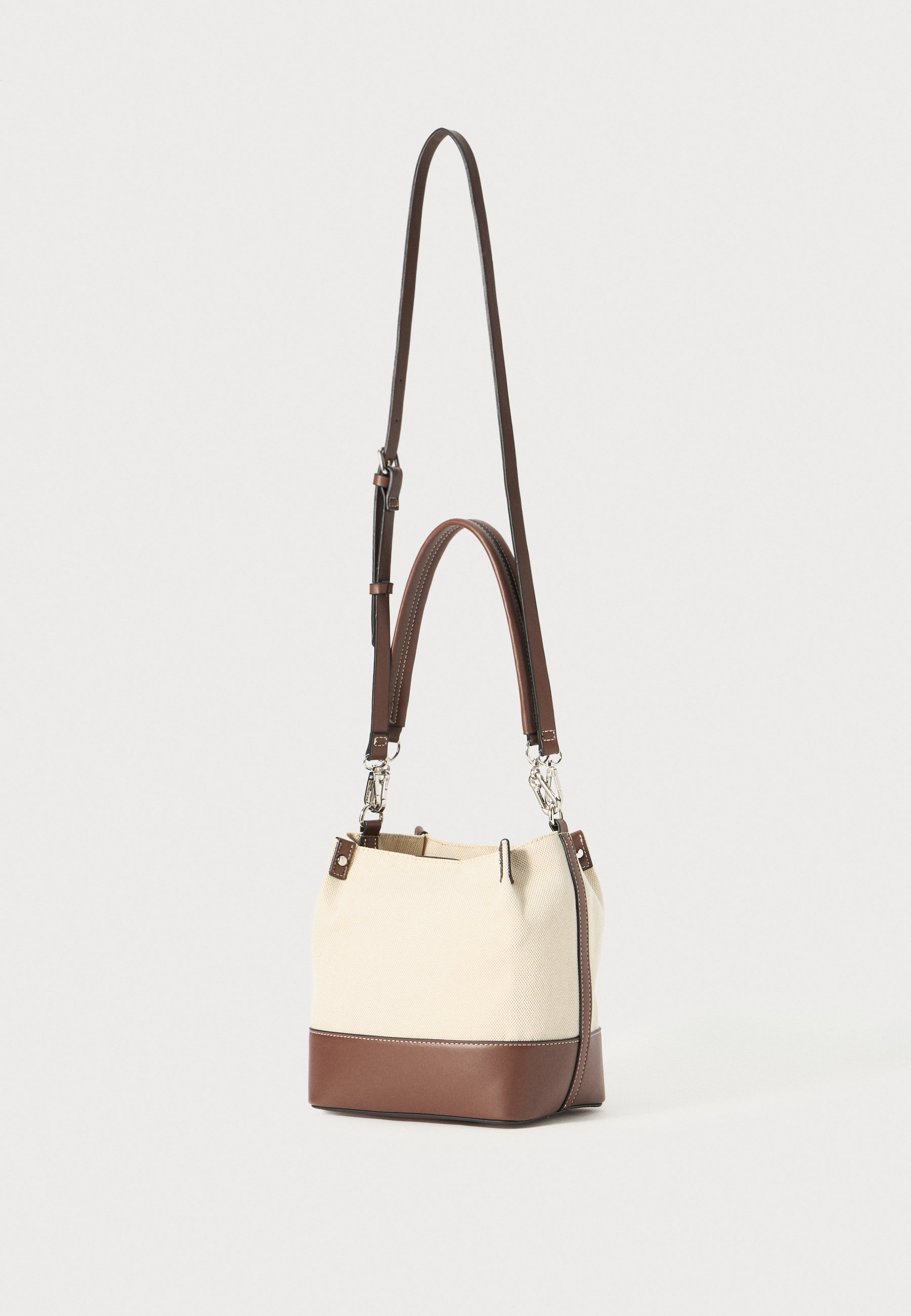PARFOIS BUCKET BAG COINS - Handtas - taupe