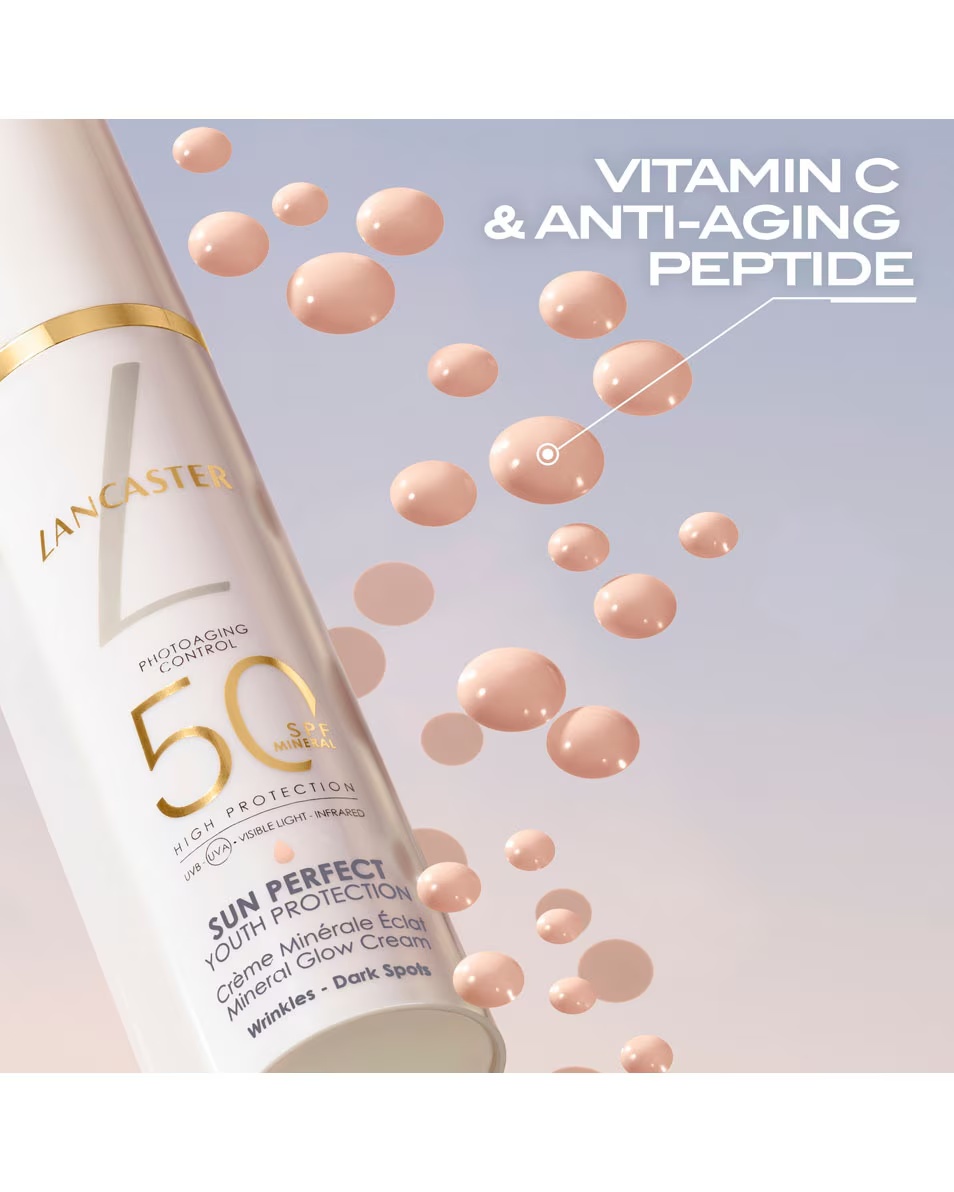 Cremă minerală LANCASTER Sun Perfect Strălucire SPF50