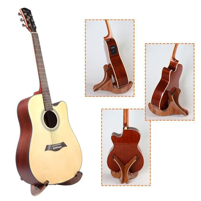 Guitar Stand, Universal Wooden Guitar Stand, Stringed Instrument Stand, X-Frame Style