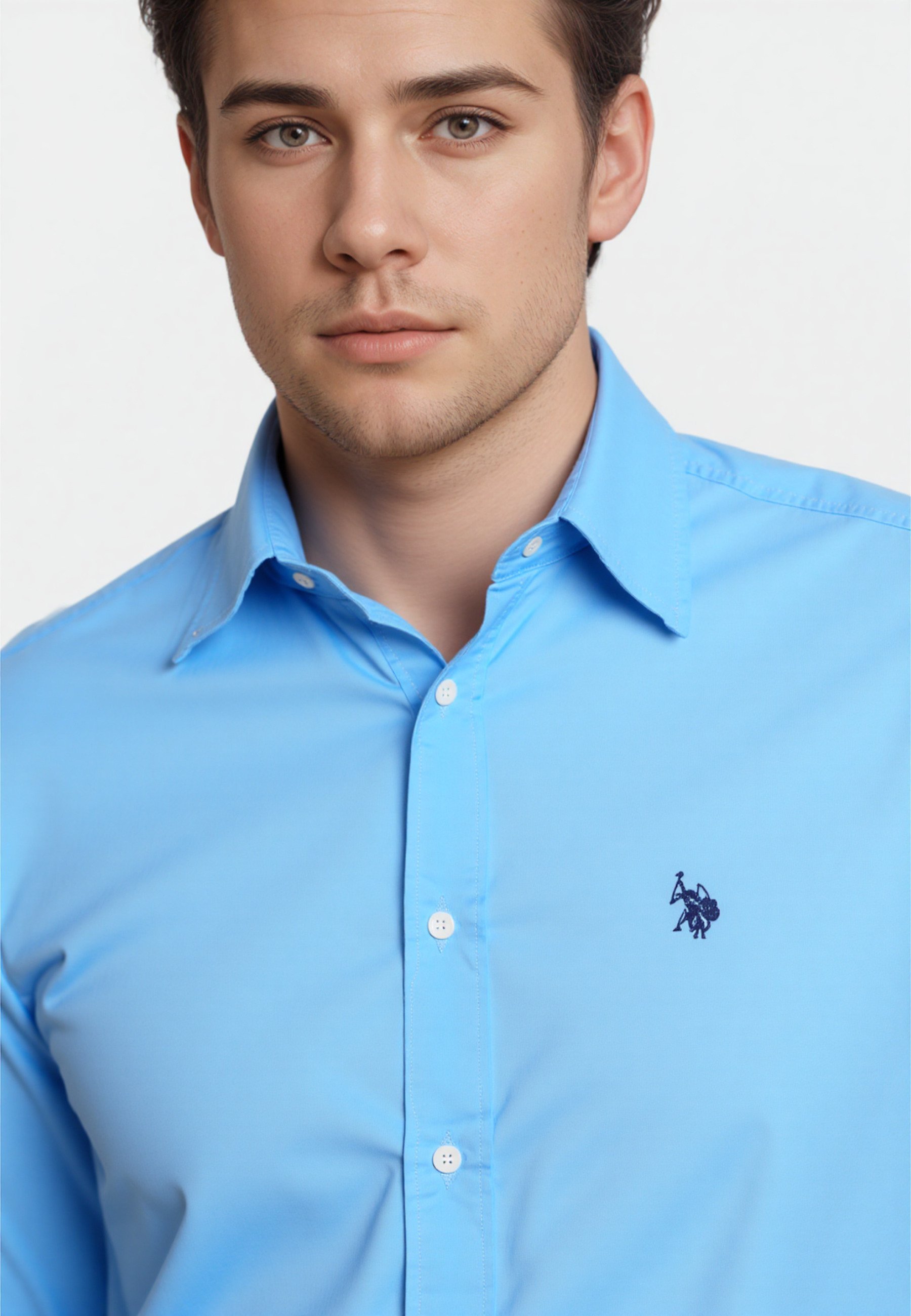US Polo Assn. Longsleeve - Shirt - lichtblauw