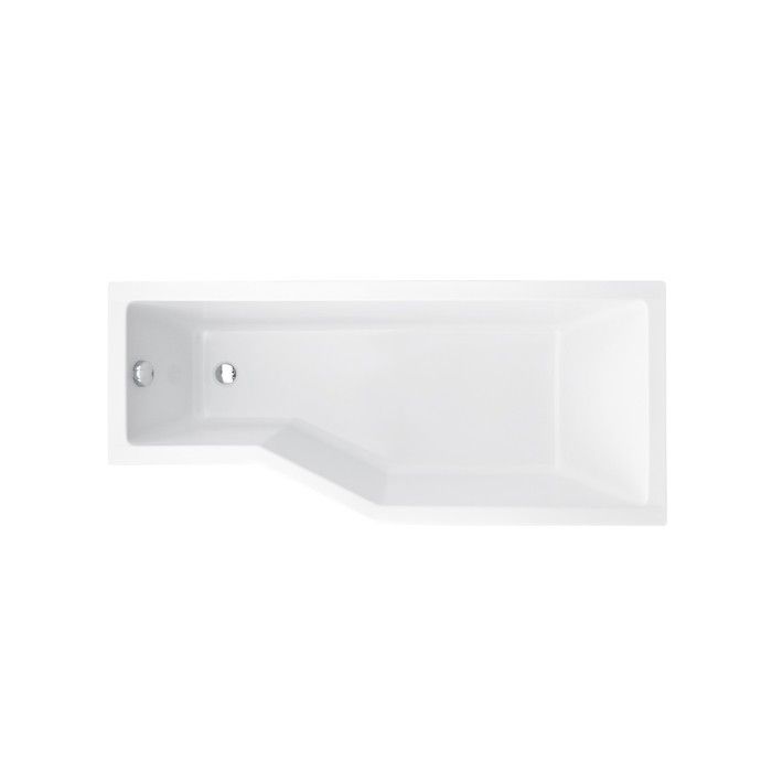 Baignoire Bain d'angle 150x75 Droite + tablier en acrylique Siphon + pieds