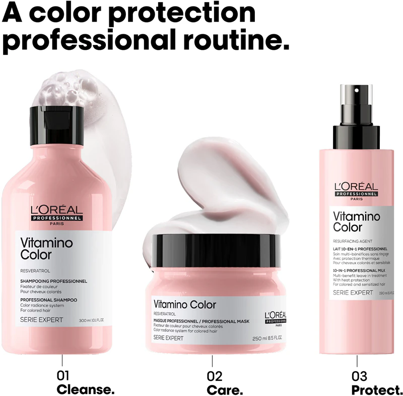 Shampoo iluminador L'Oréal Professionnel Serie Expert Vitamino Color para cabelos coloridos