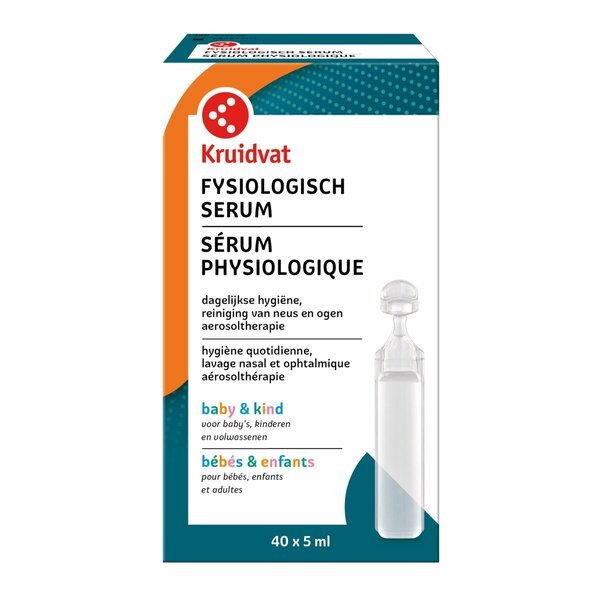 Kruidvat fiziološki serum<br>Medicinski proizvod - 40 x 5 ml