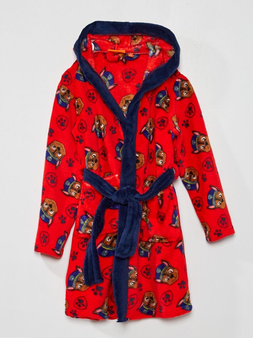 Paw Patrol fleece badjas - rood