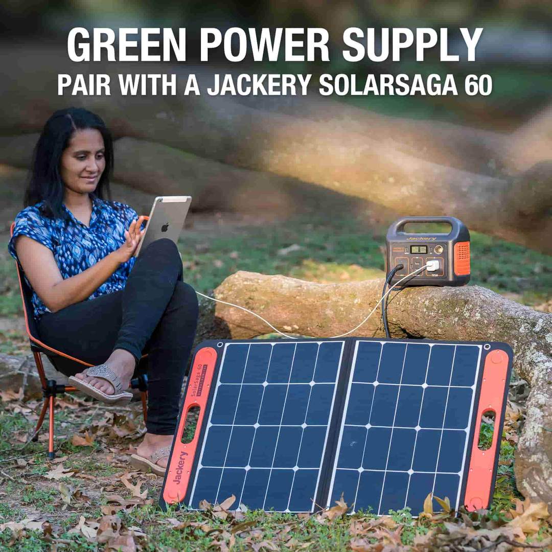 Gerador solar Jackery 240 (Jackery 240 + SolarSaga 60W)