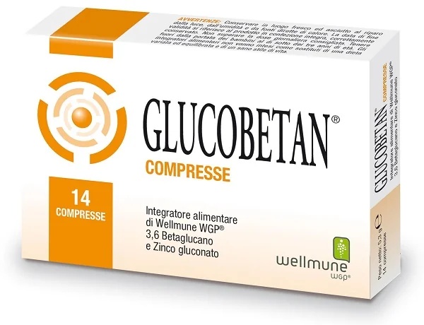 Glucobetan 14 tabletten, een voedingssupplement ter ondersteuning van de immuunafweer.