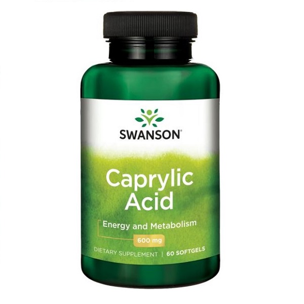Swanson kaprilskābe 600 mg