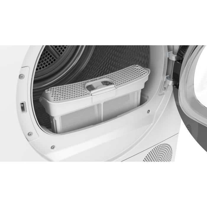 Secadora con bomba de calor BOSCH SER6 WQG133DTFR - 8 kg - Inducción - 60 cm de ancho - Clase energética C - Blanca