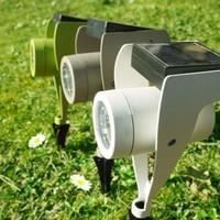 Solar schijnwerper - Power Spot - Medium - 30 lumen - Taupekleurig staal - Werkt op zonne-energie
