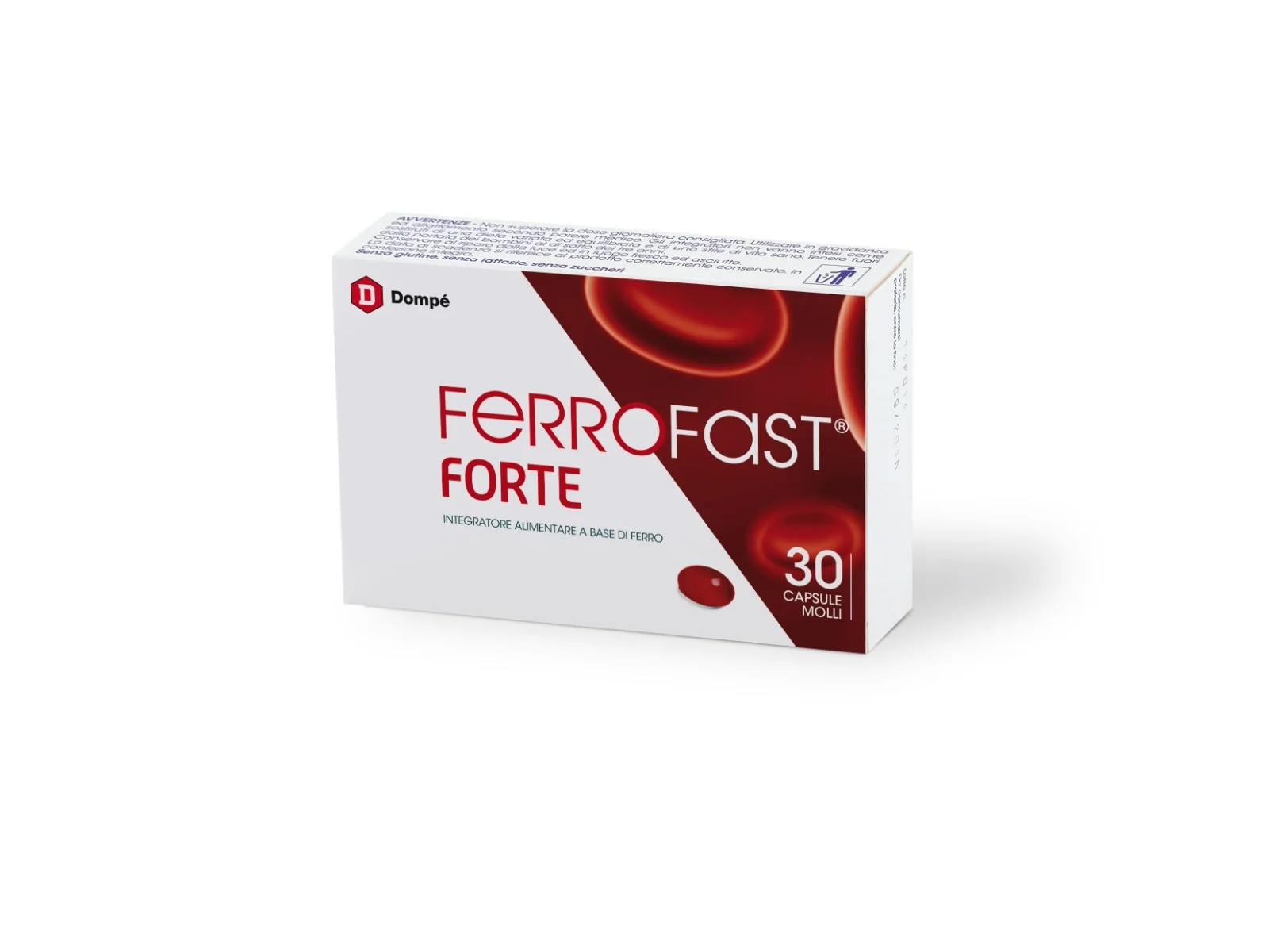 DOMPÉ Ferrofast Forte 30 zachte capsules IJzersupplement