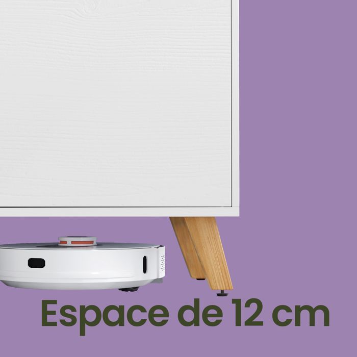 Mobile porta TV - Bianco Neve - 140 cm - 2 ante - Ripiani regolabili - Per TV da 60 pollici