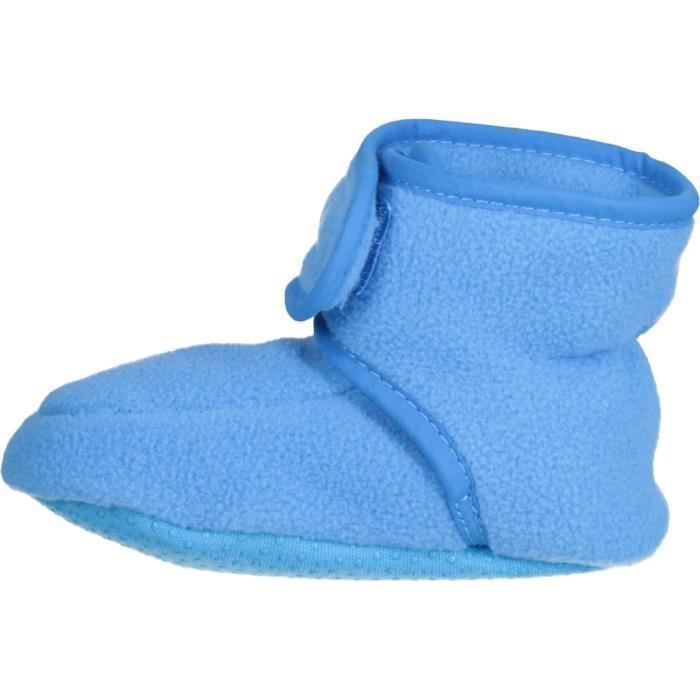 Pantofole per neonati - Scarpe da gioco - Azzurro acqua - Morbido pile - Suola antiscivolo - Unisex