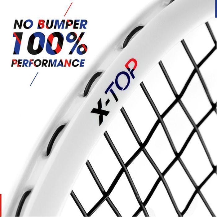Squashracket - TECNIFIBRE - Carboflex X-Top V2 130 - 500 cm² - 130 g - Unisex Zwart