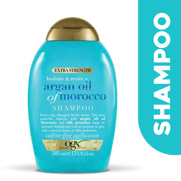 Shampoo OGX Hydrate & Revive+ com Óleo de Argan Extra Forte 385ml