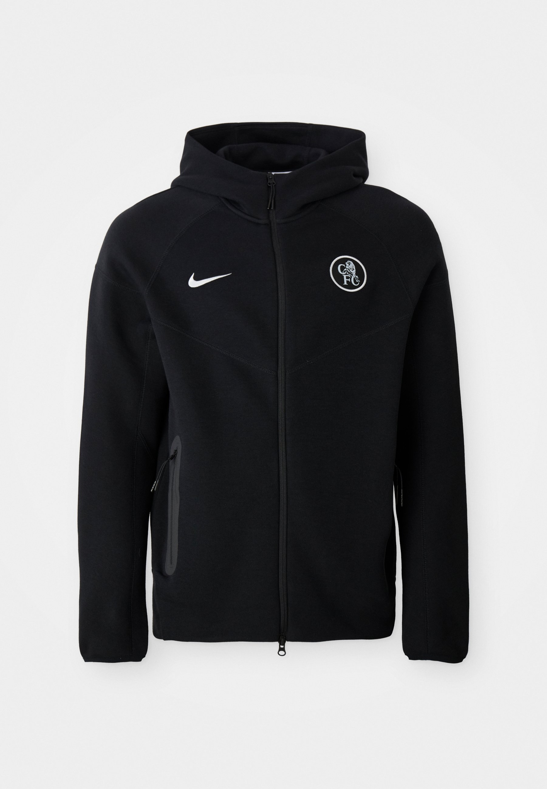 Nike Performance CHELSEA FC TECH WINDRUNNER - Clubkleding - zwart/zilverkleurig