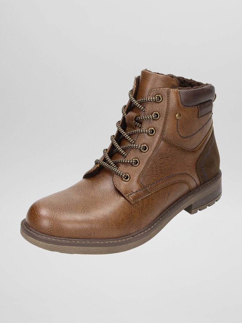 Botas Ranger com cadarço - BEGE