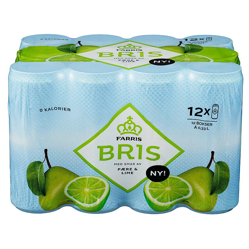 Farris Farris Bris 12-pack 0,33 l låda päron/lime