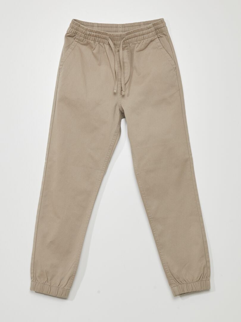 Pantalones deportivos con cintura elástica - GRIS