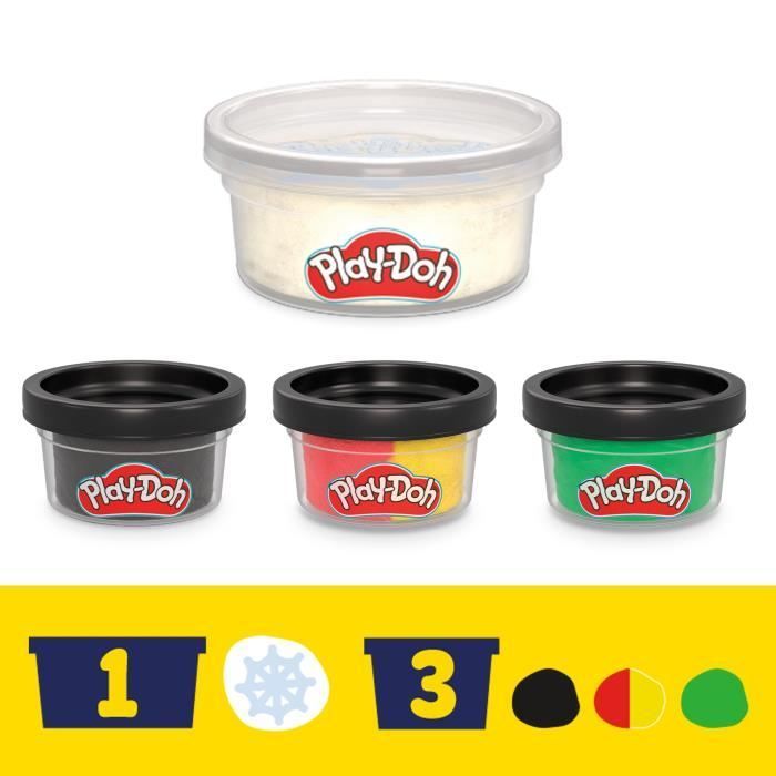 Set Play-Doh Spider-Man, Attacco di Lama con 2 personaggi flessibili, 7 accessori e pasta modellabile, età 4+, Marvel