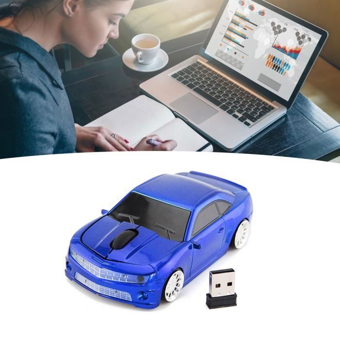 Mouse wireless per computer - OMABETA - Auto sportiva - 2,4 GHz - Sensore ad alta precisione - Plug and Play