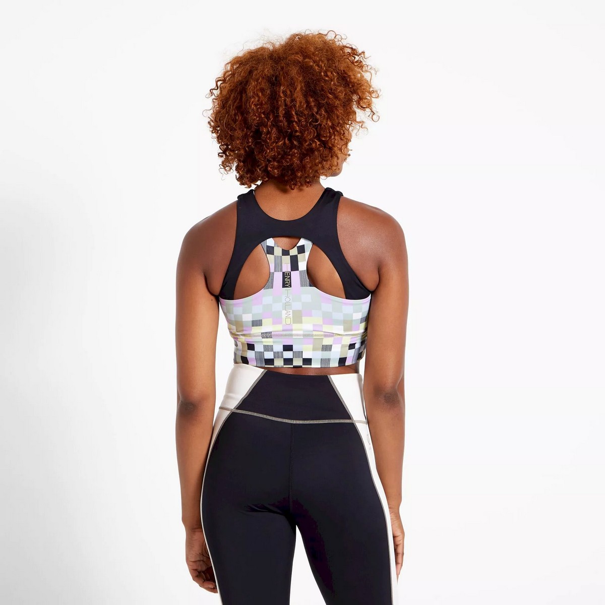  Dare 2b Henry Holland Mingle Check Print Sports Bra