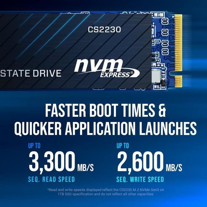 Internal SSD - M.2 - NVMe - 1 TB - PCIe - CS2230