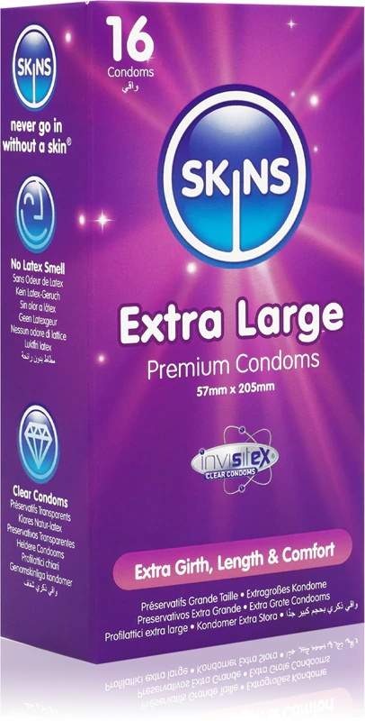 Skins Extra Large medicininis prezervatyvas