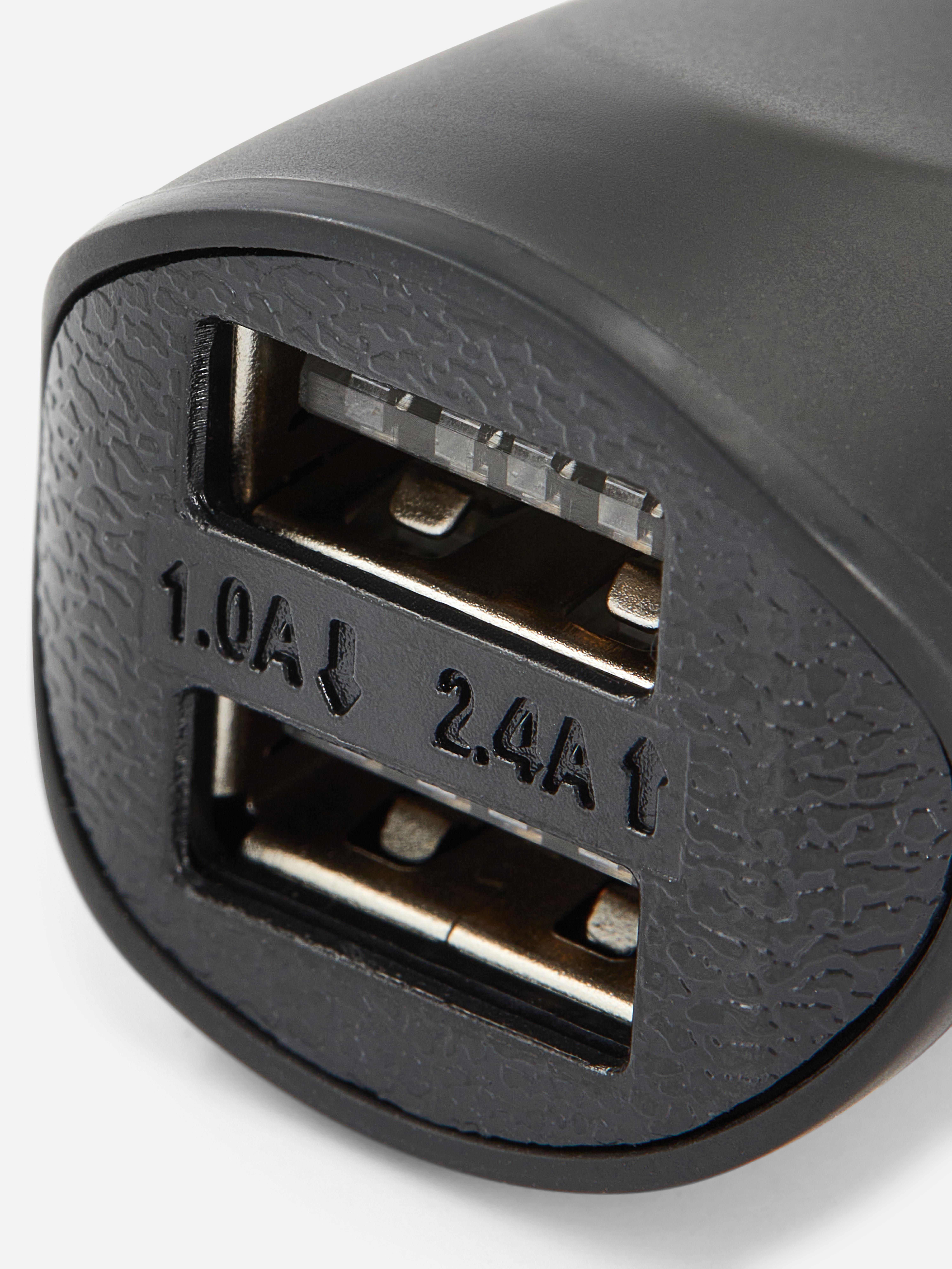 Încărcător auto dual USB Încărcați-vă dispozitivele din mers cu acest încărcător auto multi-port.
