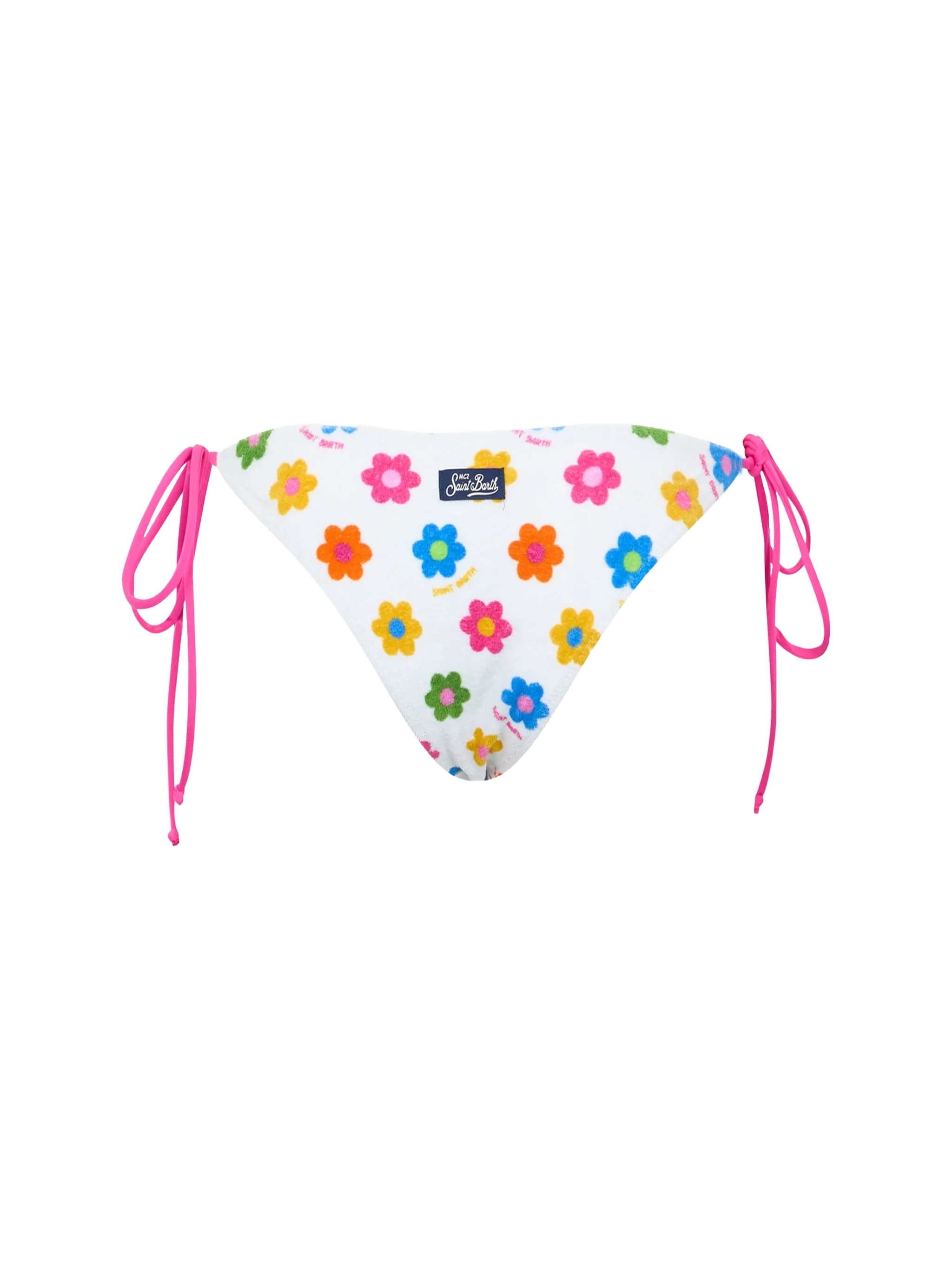 Traje de baño clásico de felpa para mujer de Marielle con estampado de margaritas.
