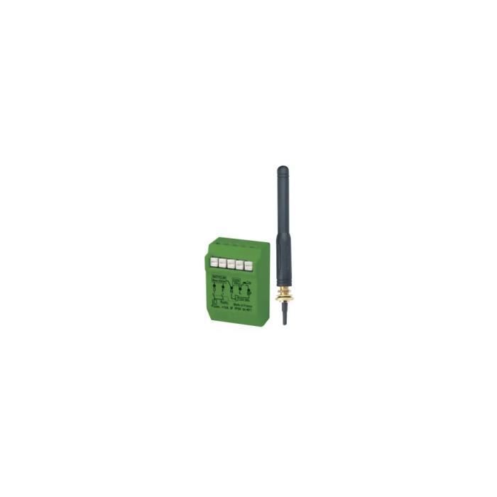 Micromódulo para persiana enrollable - URMET - Alimentación - Controlado por radio - Empotrable - Verde