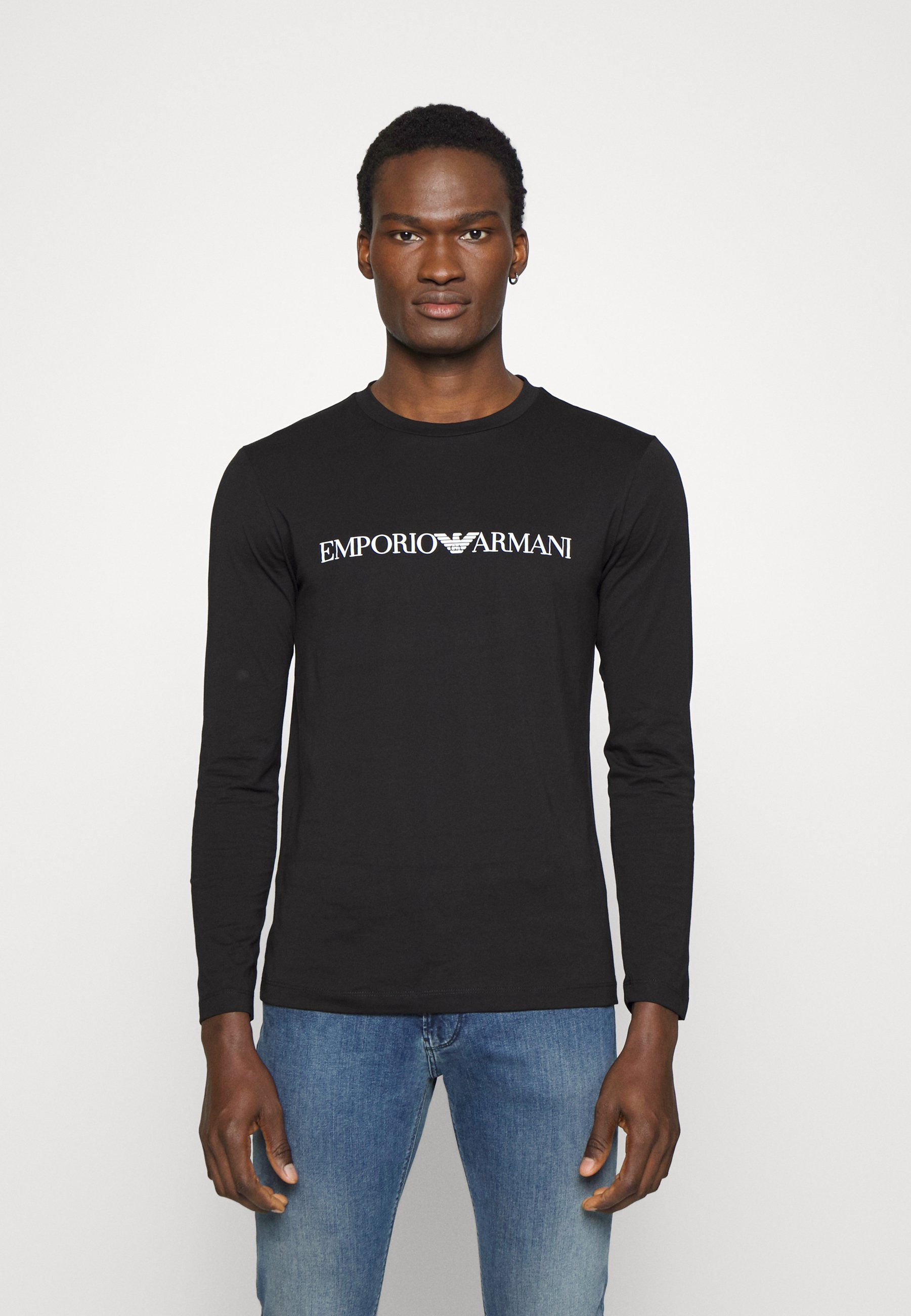 Emporio Armani Bluzka z długim rękawem - nero
